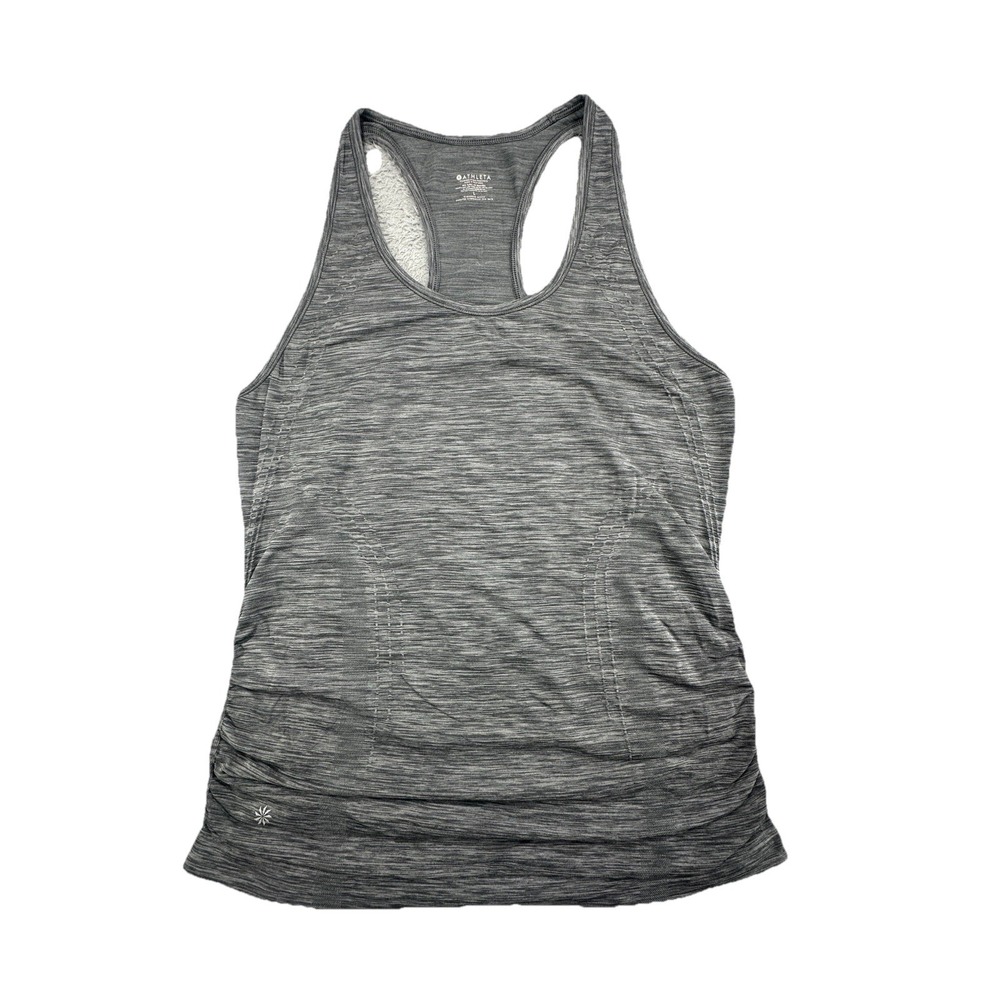Athleta Women Seamless Racerback Tank Grey‎ Size L